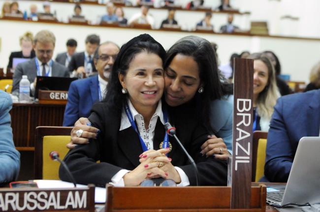 Elza Moreira Marcelino de Castro and Leticia Reis de Carvalho